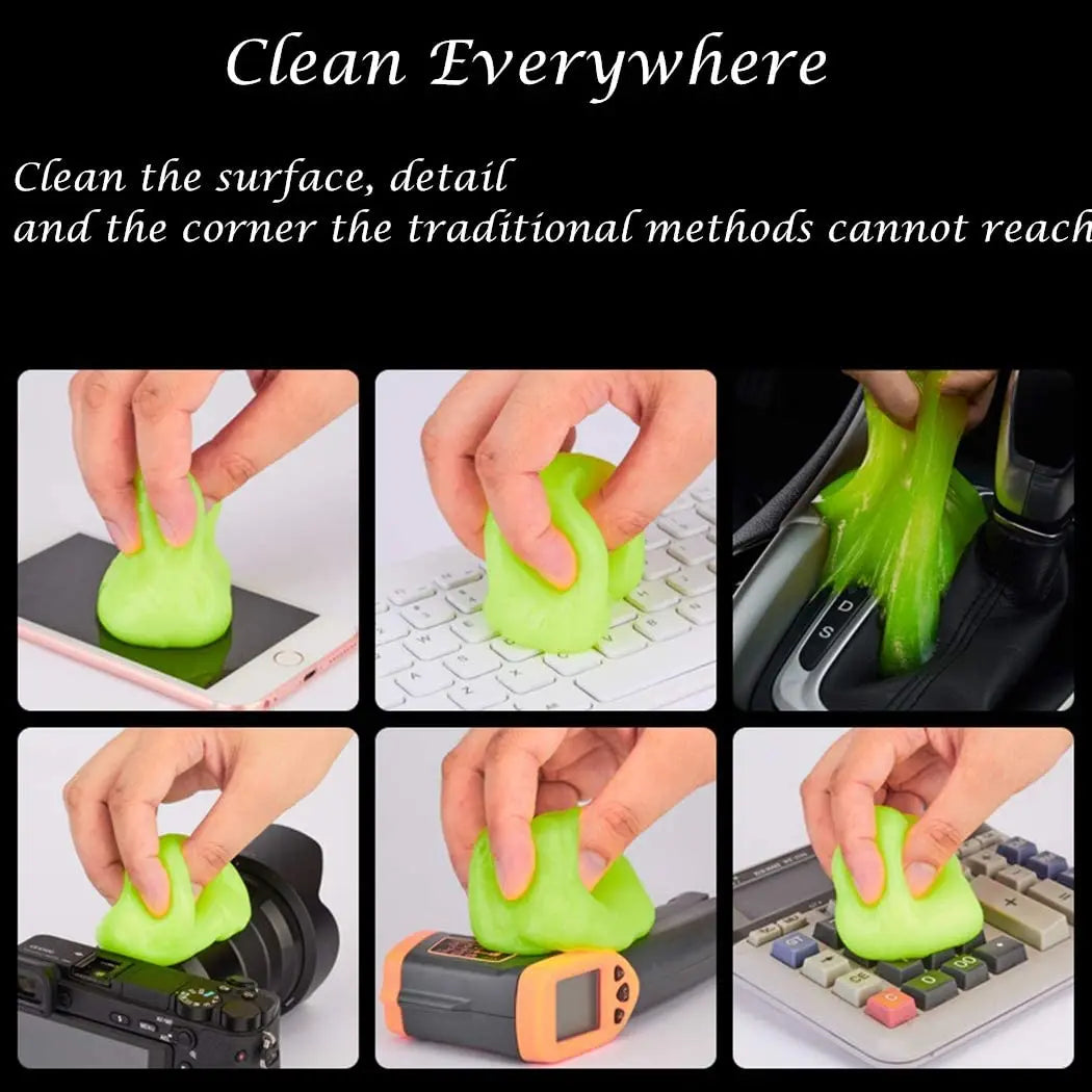 Soft Cleaning Gel Car Air Vent Dashboard Laptop Keyboard Gap Detail Dust Dirt Removal Cleaner Glue Slime Tool