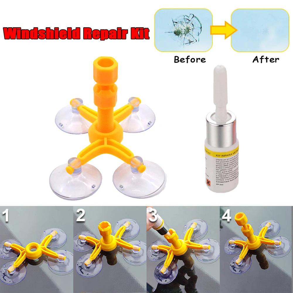 Windshield Repair Kit Car Window Glass Scratch Crack Restore Repair Tools Car Window Screen Polishing Car Styling