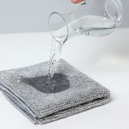 5/10/20pcs Kitchen Towel, Ultra-fine Fiber Light Gray Cleaning Cloth Set, Absorbent, Soft And Stain-removing Cloth, For Cleaning