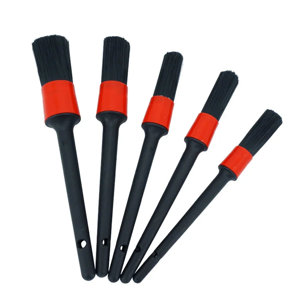 1/5/6PCS Car Detailing Brushes Cleaning Brush Set Cleaning Wheel Tire Interior Exterior Leather Air Vents Car Cleaning Kit Tools