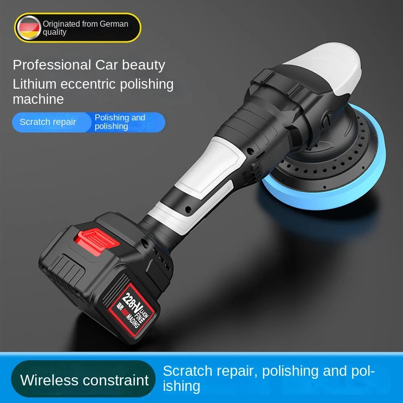 Wireless Polishing Locomotive Car Beauty Polishing Machine Charging Eccentric Machine DA Lithium Battery Waxing Machine