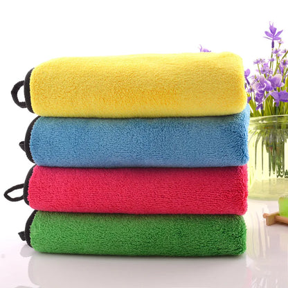 1pcs 30×40cm Microfiber double-layer thickened car towel car cleaning towel absorbs water without shedding hair