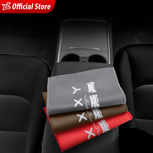 YZ Car Towel For Tesla Model 3 Model Y Microfiber Wash Cloth for TESLA Model 3 S X Y 2021 Towel Car Cleaning Accessories