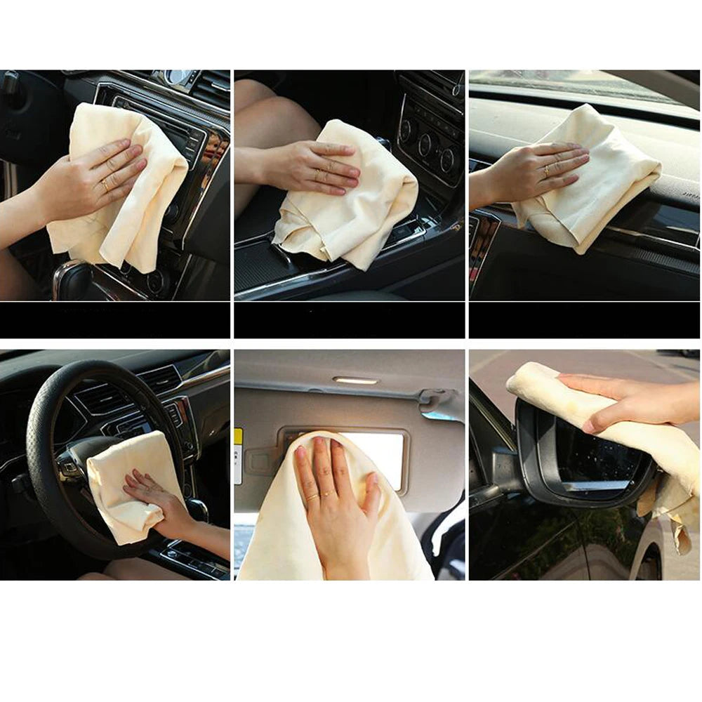 Premium Chamois Cloth for Car Cleaning Super Absorbent Chamois Cloth Wash Towel Lint-free Cloth 26" x 17"