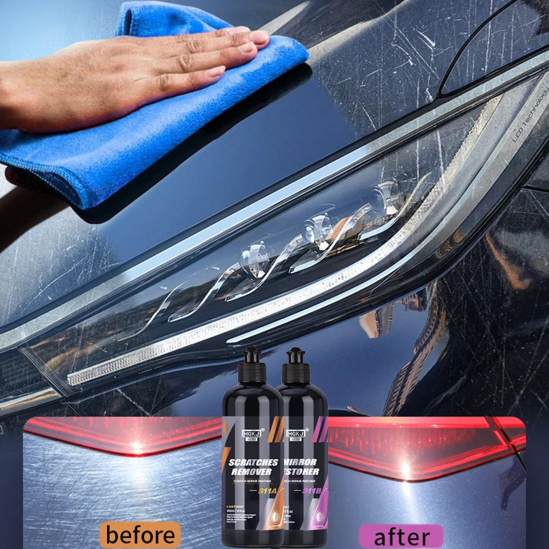 Car Scratch Remover Kit Slight Scratch Paint Repair Wax Compound Polish Touch Up Auto Paint Car Care Maintenance Accessories