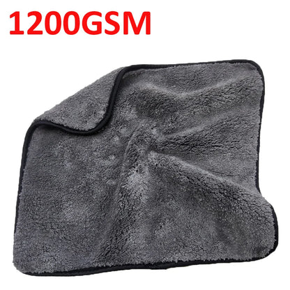 1200GSM Car Wash Car Detailing Microfiber Towel Car Cleaning Drying Cloth Thick Car Washing Rag for Cars Kitchen Car Care Cloth