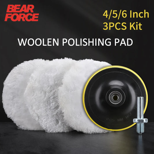 4/5/6 inch Polishing Kit Polishing Pad Car Waxing Sponge Disk Wool Wheel Auto Paint Care Polisher Pads For Car Polisher