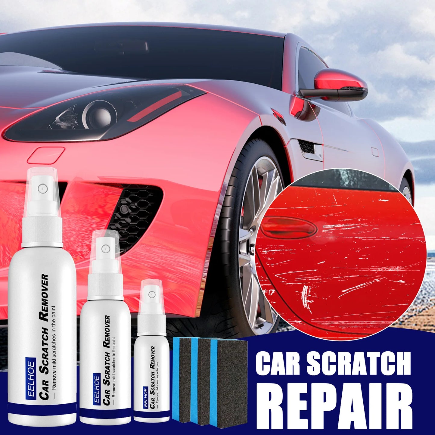 Car Scratch Remover Paint Care Tools Auto Swirl Remover Scratches Repair Polishing Auto Body Grinding Compound Anti Scratch Wax