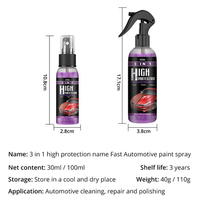 30/100ML 3+1 Function High Protection Fast Car Paint Spray Automatic Hand Color Change Cleaning Coating Auto Cleaning Paint Care