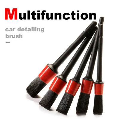 1/5/6PCS Car Detailing Brushes Cleaning Brush Set Cleaning Wheel Tire Interior Exterior Leather Air Vents Car Cleaning Kit Tools