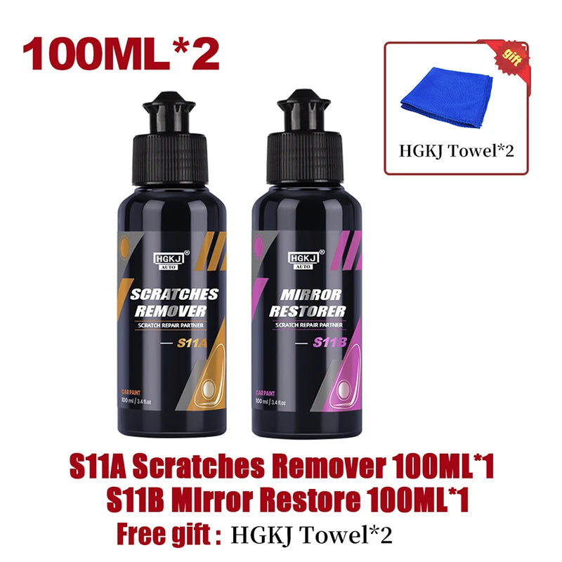 Car Scratch Remover Kit Slight Scratch Paint Repair Wax Compound Polish Touch Up Auto Paint Car Care Maintenance Accessories