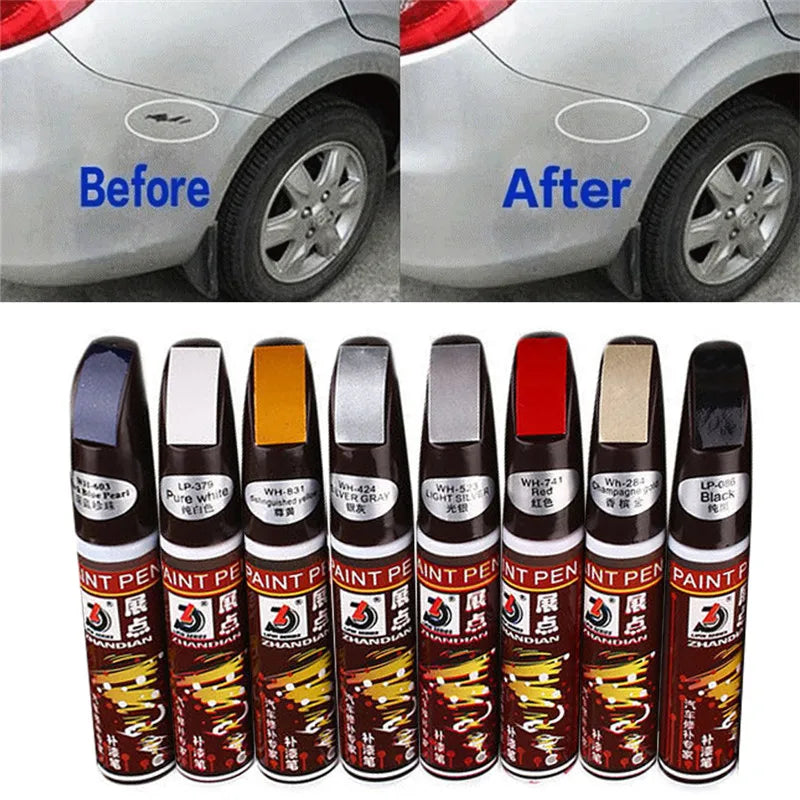 8colors Professional Car Paint Non-toxic Permanent Water Resistant Repair Pen Waterproof Clear Car Scratch Remover Painting Pens