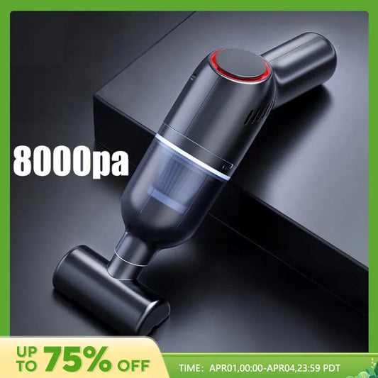 Wireless Portable Car Vacuum Cleaner Handheld Mini Vaccum 8000pa 120W High Suction Reacharageable For Home Cleaning Wet Dry