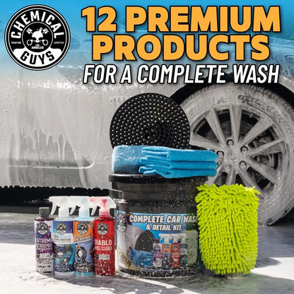 Chemical Guys 12 Piece Premium Complete Car Wash & Detail Kit