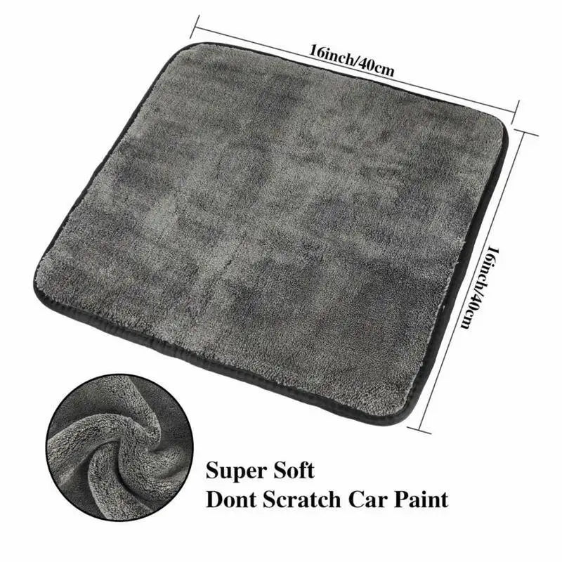 1200GSM Car Detailing Car Wash Microfiber Towel Car Cleaning Drying Auto Washing Cloth Micro Fiber Rag Car Winter Accessories