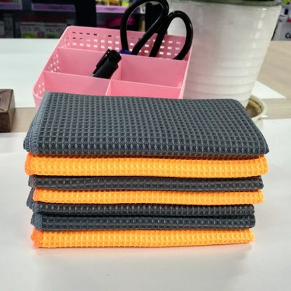 300GSM Car Wash Towel Glass Cleaning Water Drying Microfiber Window Clean Wipe Auto Detailing Waffle Weave for Kitchen Bath