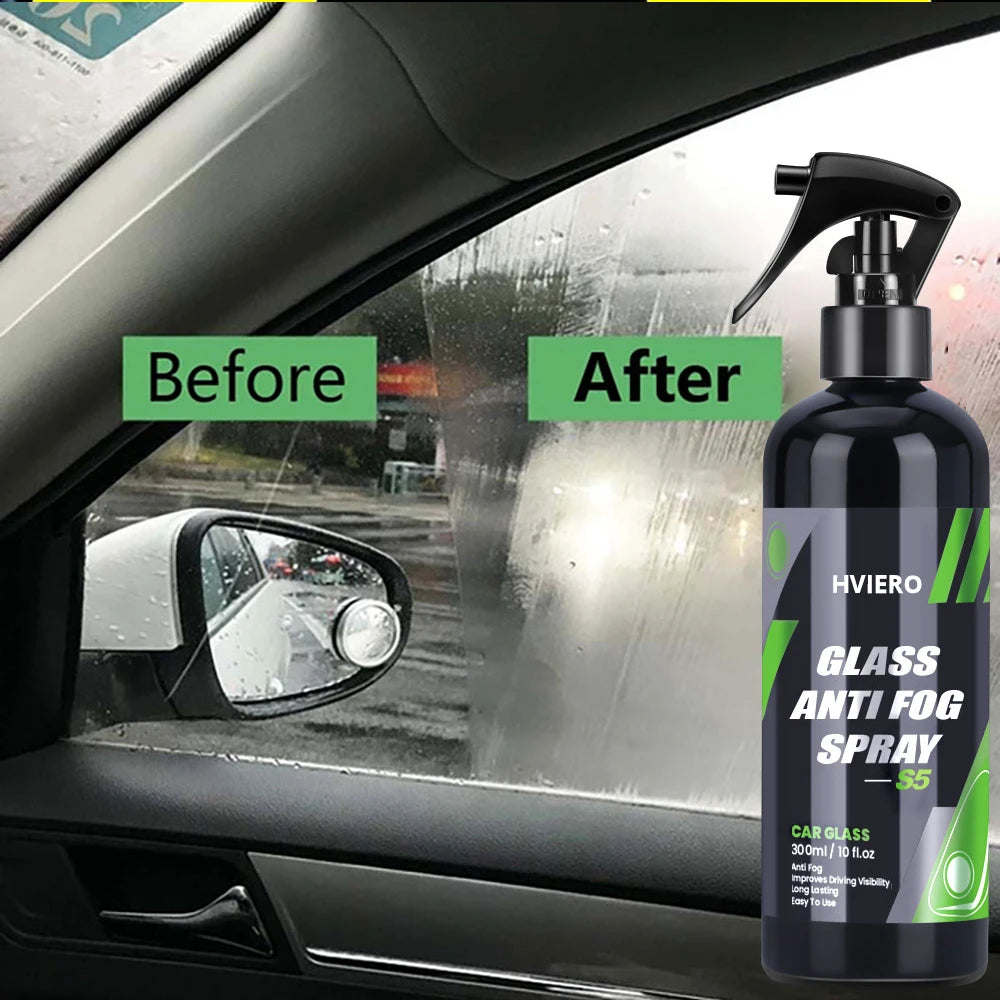 50/100/300ml Long Lasting Car Inside Glass Improves Driving Visibility Anti Fog Spray Prevents Sight Cleaning Auto Paint Care