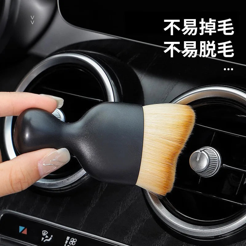 2/1pcs Car Interior Cleaning Soft Brush Dashboard Air Outlet Gap Dust Removal Home Office Detailing Clean Tools Auto Maintenance