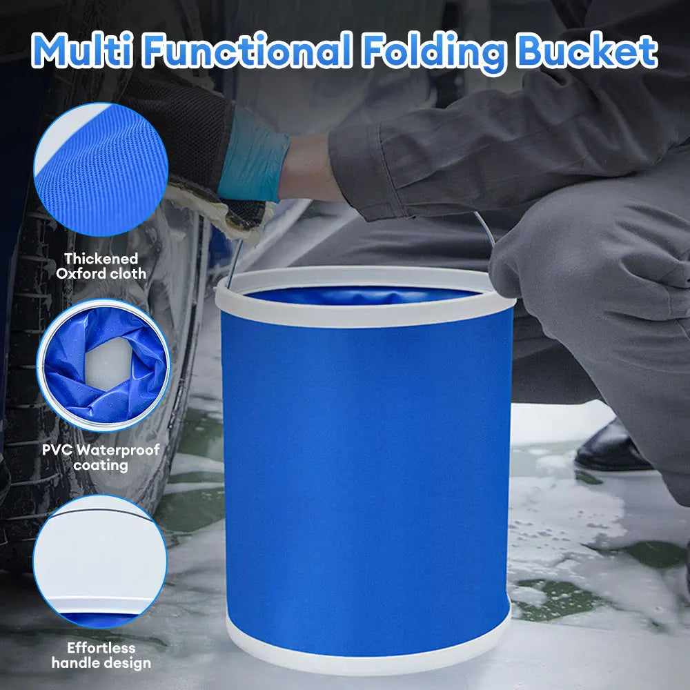 13/11/9L outdoor Folding Bucket Multifunctional Portable Bucket Outdoor Car Wash Bucket Camping and Fishing Supplies