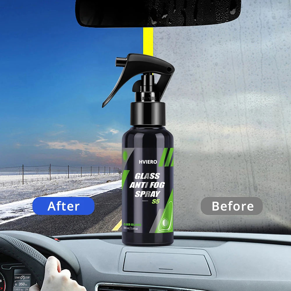 50/100/300ml Long Lasting Car Inside Glass Improves Driving Visibility Anti Fog Spray Prevents Sight Cleaning Auto Paint Care