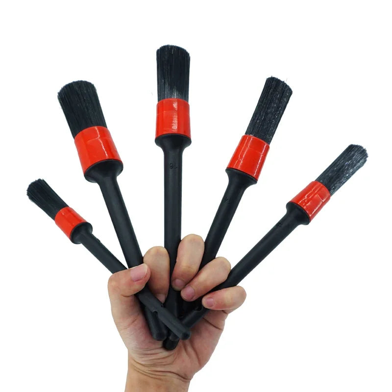 1/5/6PCS Car Detailing Brushes Cleaning Brush Set Cleaning Wheel Tire Interior Exterior Leather Air Vents Car Cleaning Kit Tools