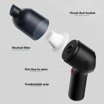 Wireless Portable Car Vacuum Cleaner Handheld Mini Vaccum 8000pa 120W High Suction Reacharageable For Home Cleaning Wet Dry