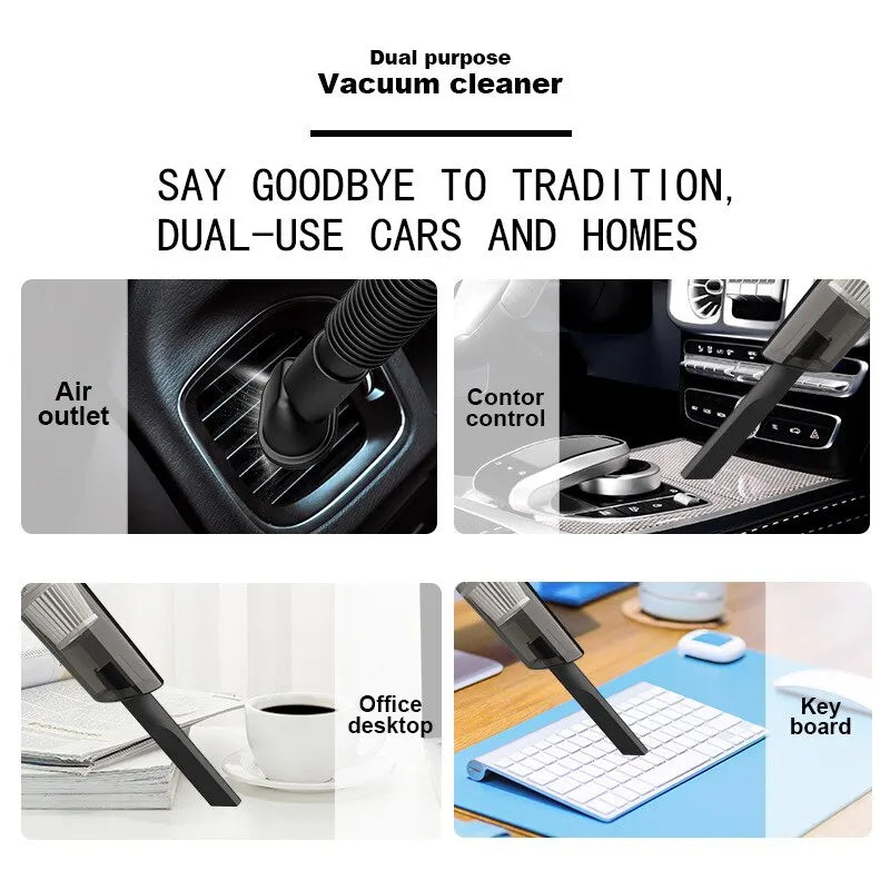 Household Home Car Wireless Handheld Electric Dust Cleaning Vaccum Hand Held Sweeper Vacuum Cleaner Home Rechargeable