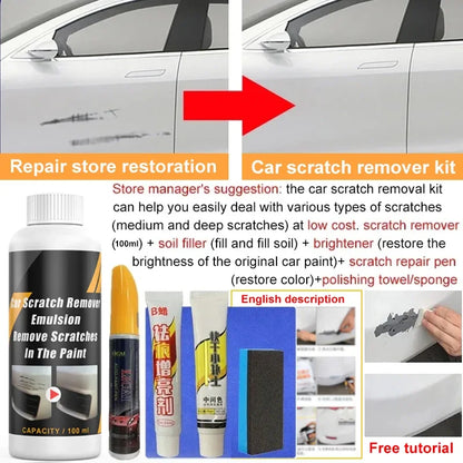 Car Scratch Remover Paint Care Tools Auto Swirl Remover Scratches Repair Polishing Auto Body Grinding Compound Anti Scratch Wax