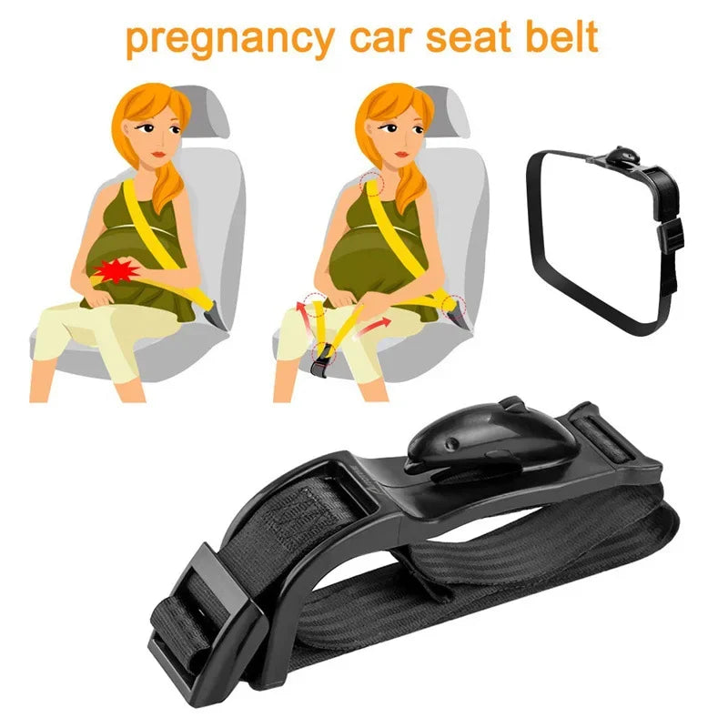 Pregnancy Car Seat Belt Adjuster Pregnancy Safety Belt for Protecting Unborn Baby Comfort and Safety for Maternity Moms Belly