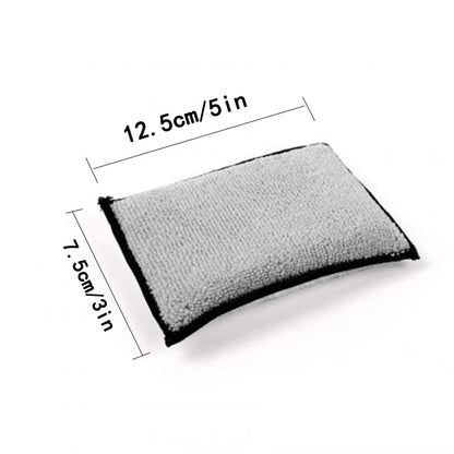 Car Microfiber Scrubbing Sponge for Car Wash Pad Towel Wax No Scratch Foam Sponge Tool Auto Double Side Cleaning Tools Interior