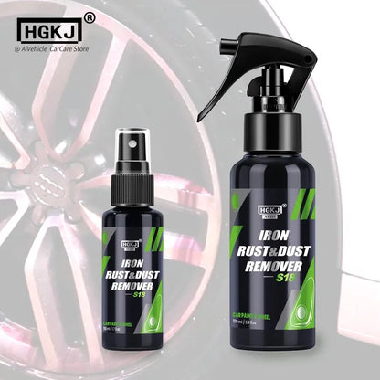 HGKJ Car Paint & Wheel Iron Particles Powder Cleaning Super Rust Dust Remover Spray Metal Surface Defender Auto Rim Cleaner