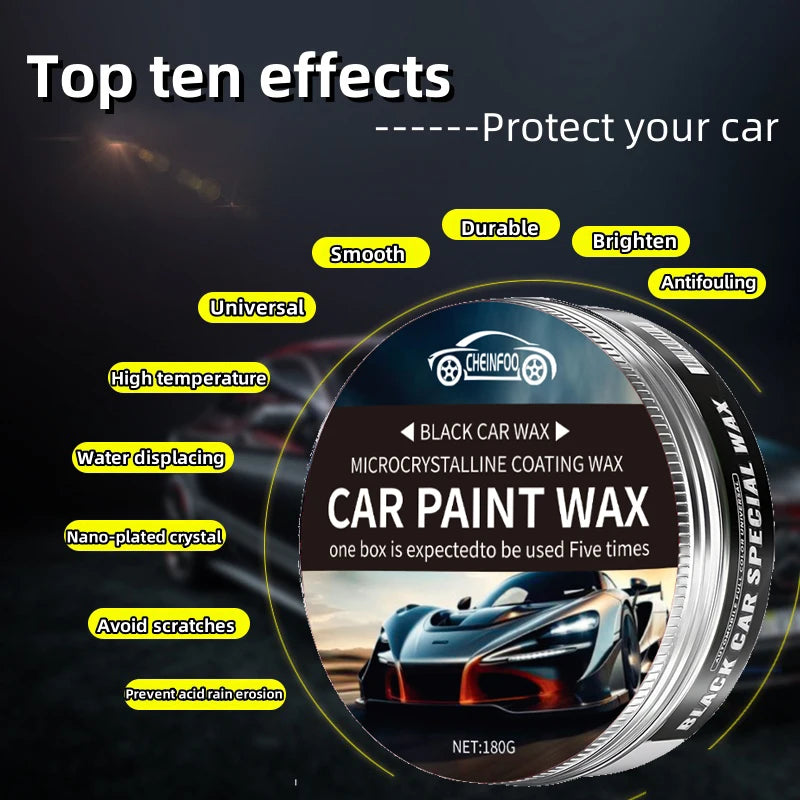 180G Black Car Paint Care Waterproof Wax Renovation Polishing Protection Car Care Hydrophobic Coating