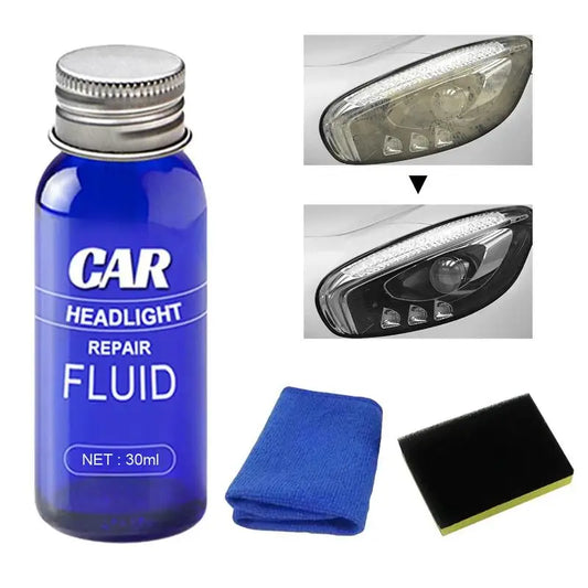 Car Headlight Repair Agent Scratch Remover Fluid Renewal Polish Liquid Kit Accessories Wash Auto Care Cleaning Refurbished Tools