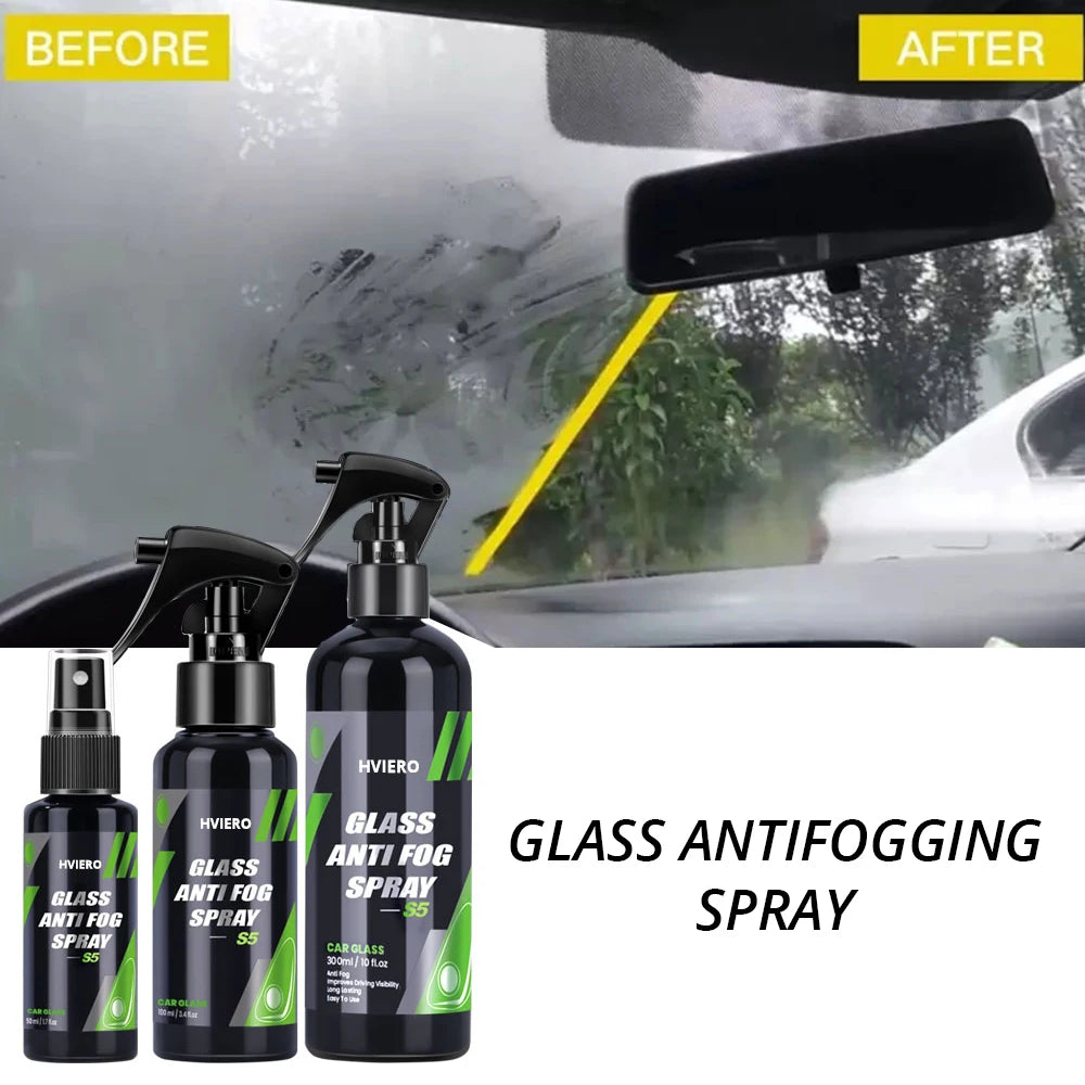 50/100/300ml Long Lasting Car Inside Glass Improves Driving Visibility Anti Fog Spray Prevents Sight Cleaning Auto Paint Care