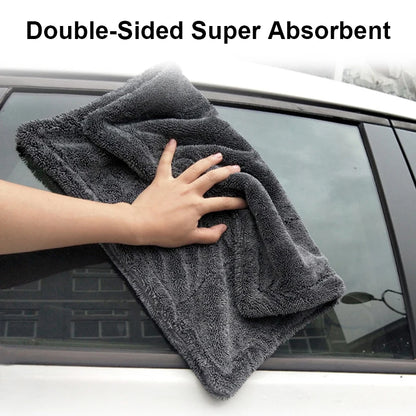 SEAMETAL Car Wash Towel 1200GSM Microfiber Double-Sided Ultra Absorbent Car Wash Cloth Cleaning Drying Towel Washing Accessories