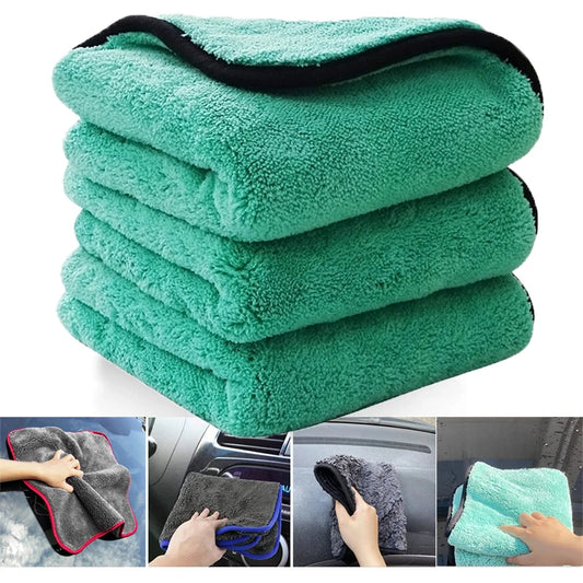 1200GSM Car Detailing Car Wash Microfiber Towel Car Cleaning Drying Auto Washing Cloth Micro Fiber Rag Car Winter Accessories